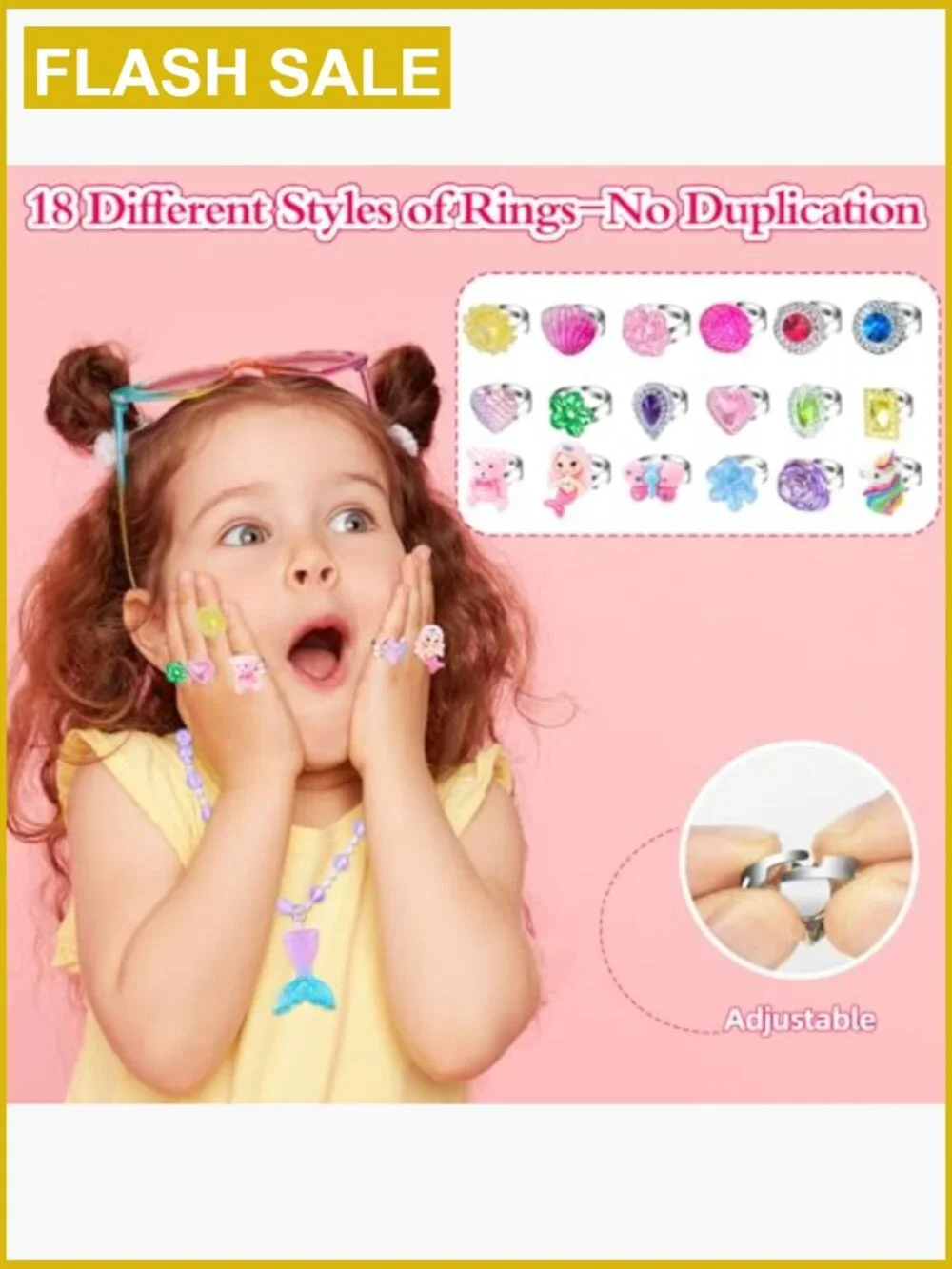 Jewelry Dress Up Set - Rings, Bracelets, Necklaces, Hair Clips, Unicorns
